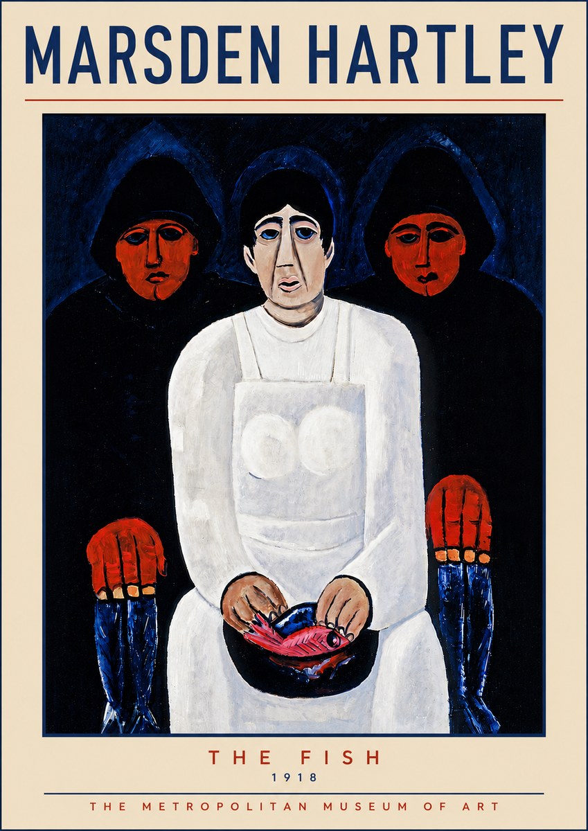 Marsden Hartley The Fish No5 - Plakát