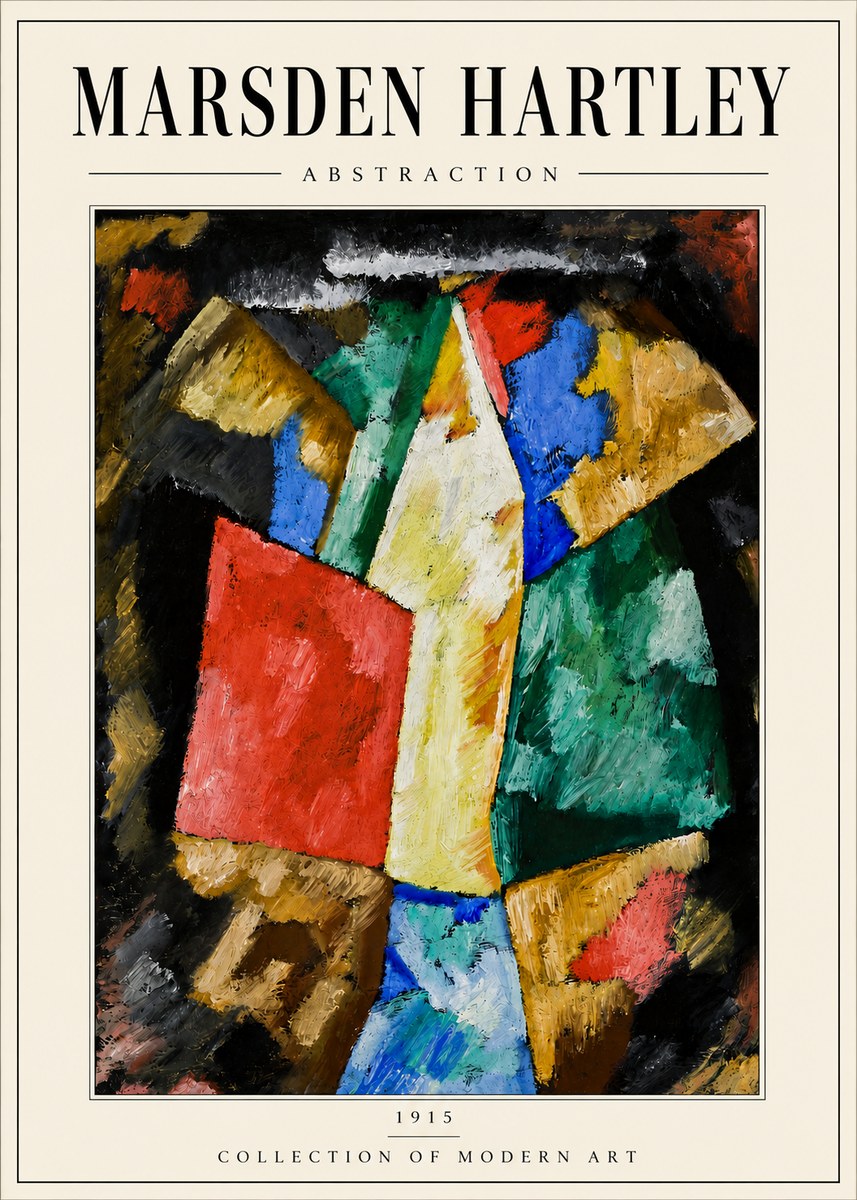 Marsden Hartley Abstraction No6 - Plakát
