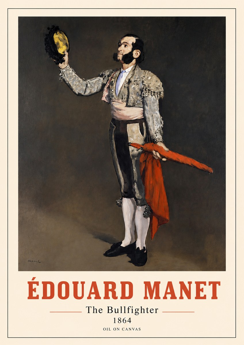 Édouard Manet The Bullfighter No4 - Plakát