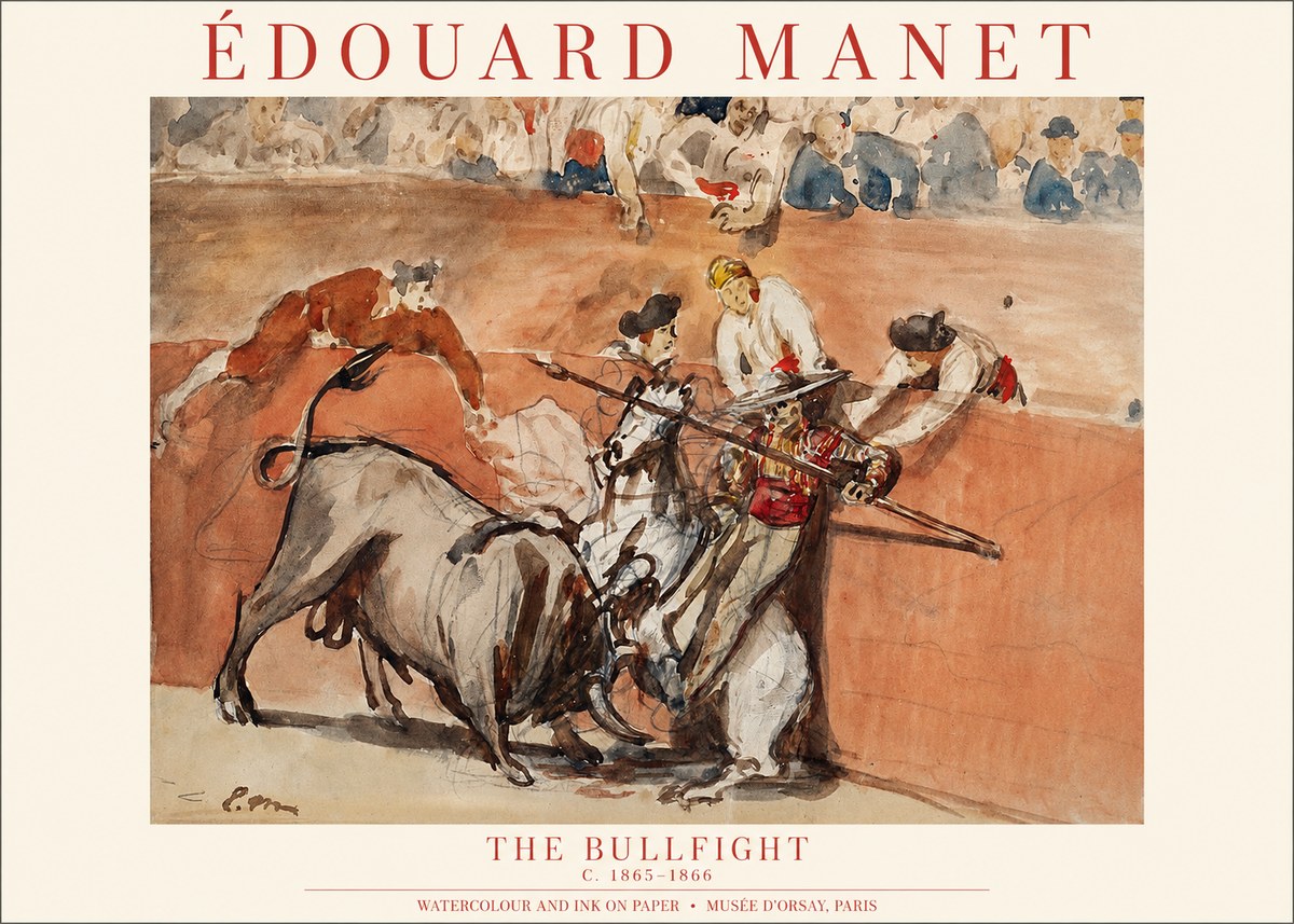 Édouard Manet The Bullfight I No1 - Plakát