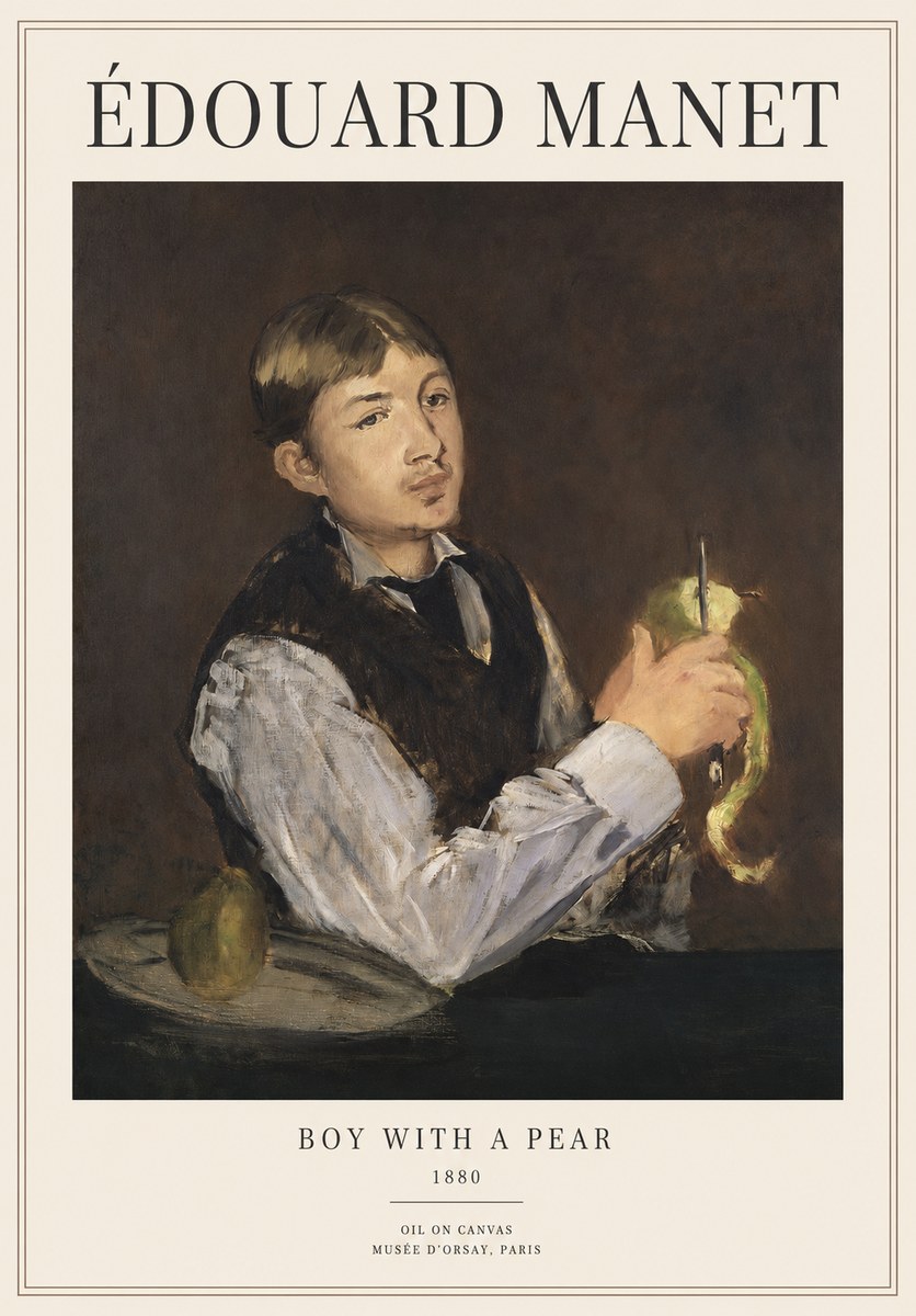 Édouard Manet Boy with a Pear No1 - Plakát