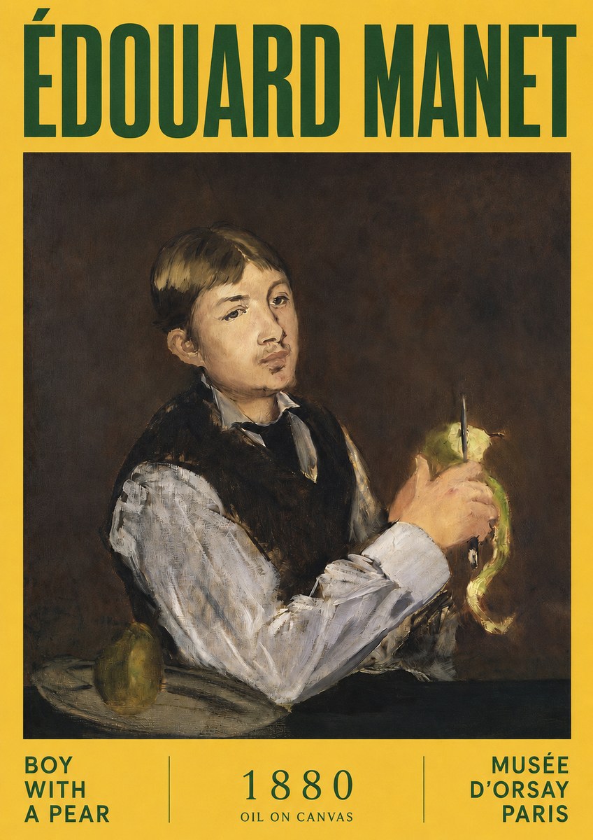 Édouard Manet Boy with a Pear No2 - Plakát