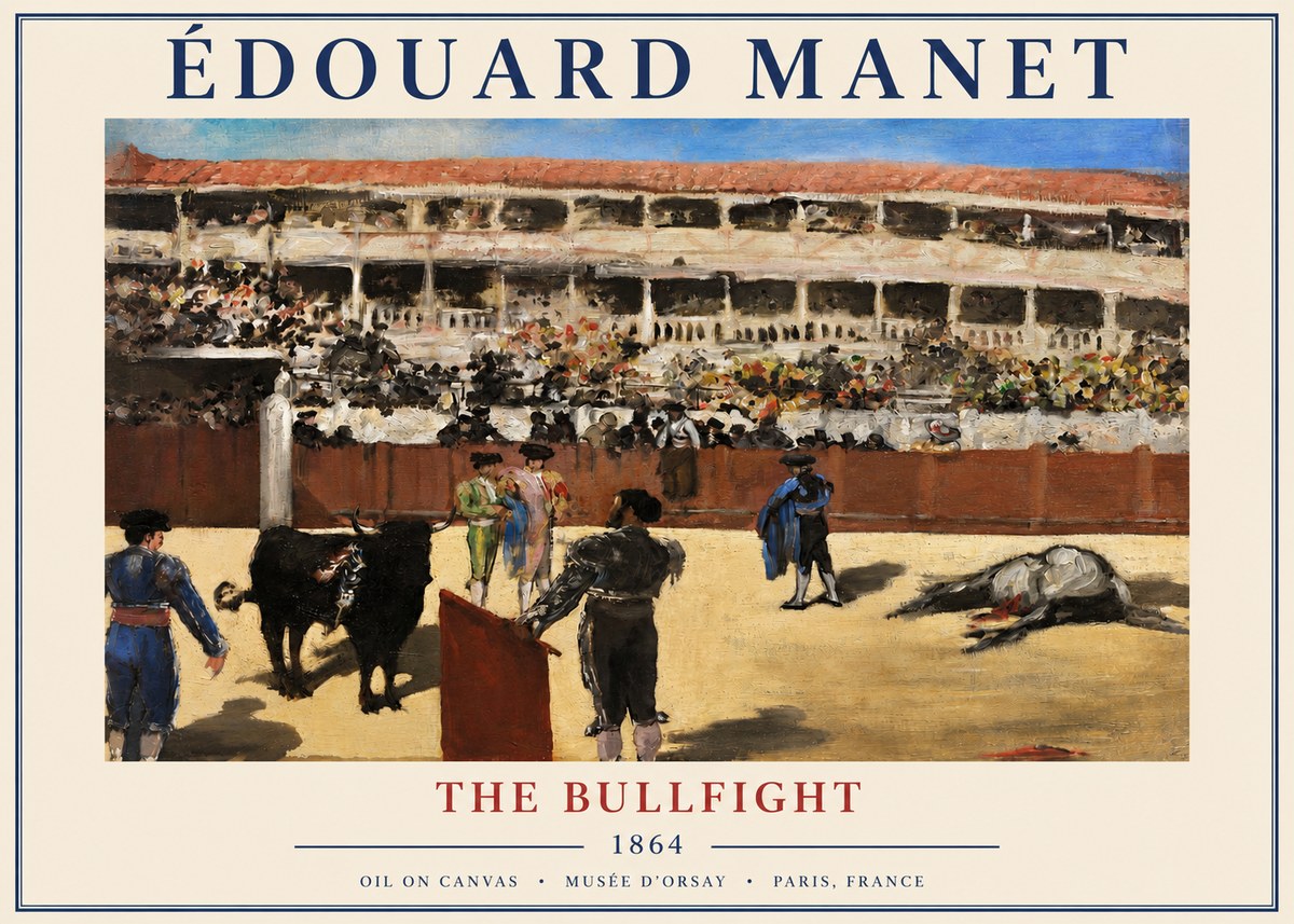 Édouard Manet The Bullfight II No3 - Plakát