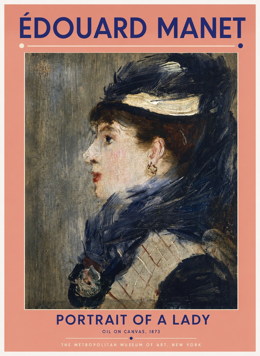 Édouard Manet Portrait of a Lady No2 - Plakát