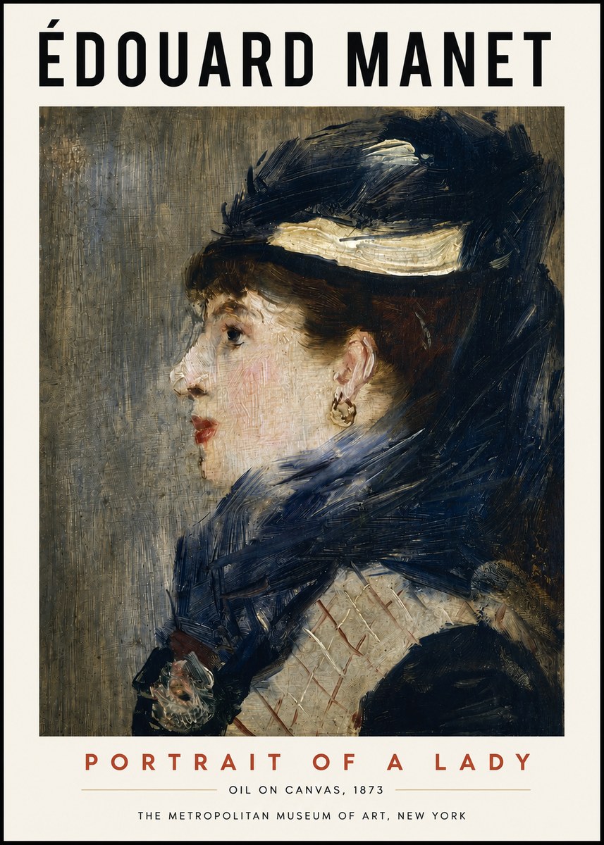 Édouard Manet Portrait of a Lady No3 - Plakát
