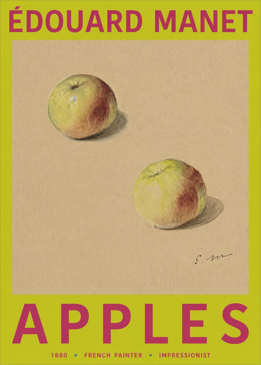 Édouard Manet Apples No2 - Plakát