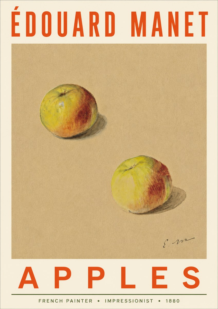 Édouard Manet Apples No4 - Plakát