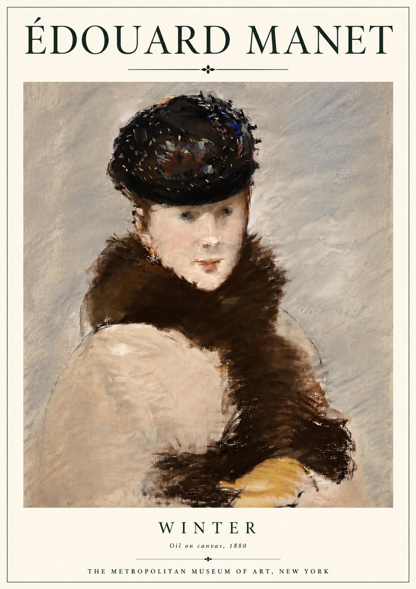 Édouard Manet Winter No4 - Plakát
