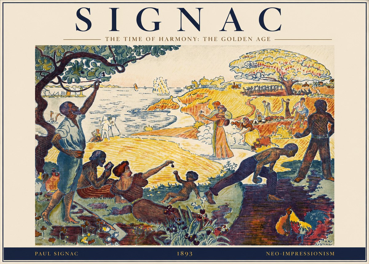 Signac The Time of Harmony: the Golden Age No2 - Plakát