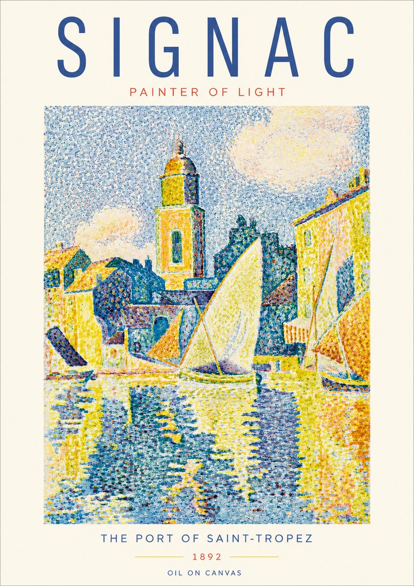 Signac The Port of Saint-tropez No3 - Plakát