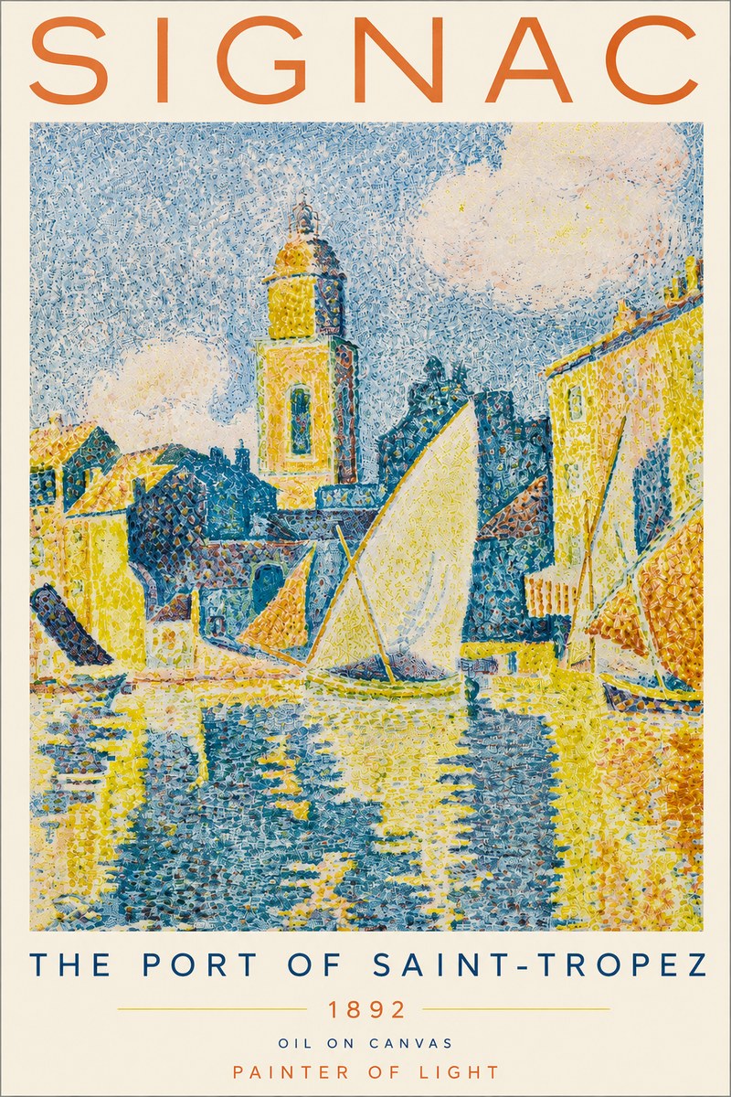 Signac The Port of Saint-tropez No4 - Plakát