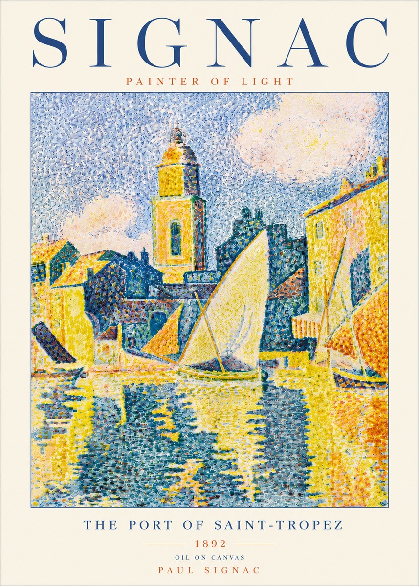 Signac The Port of Saint-tropez No6 - Plakát