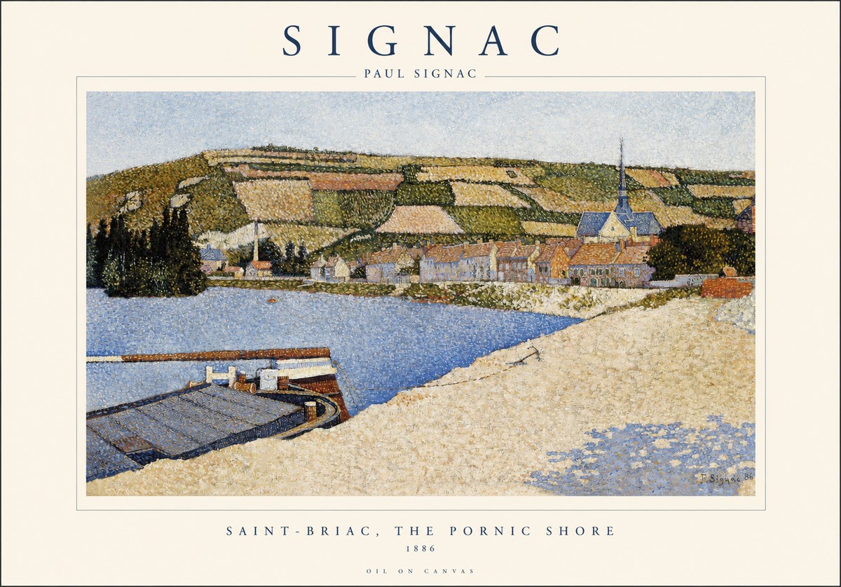 Signac Saint-briac, the Pornic Shore No1 - Plakát