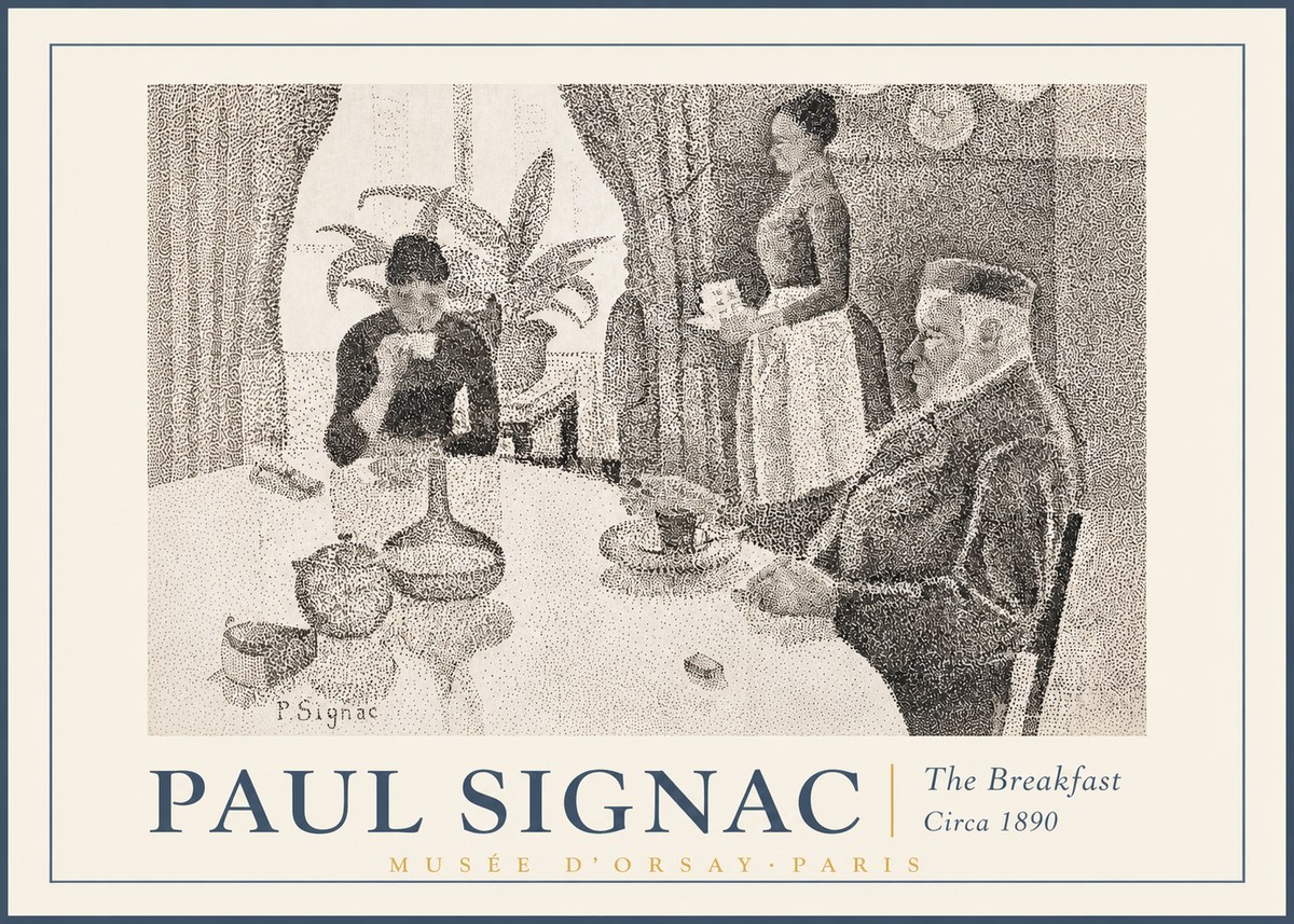 Signac The Breakfast No2 - Plakát