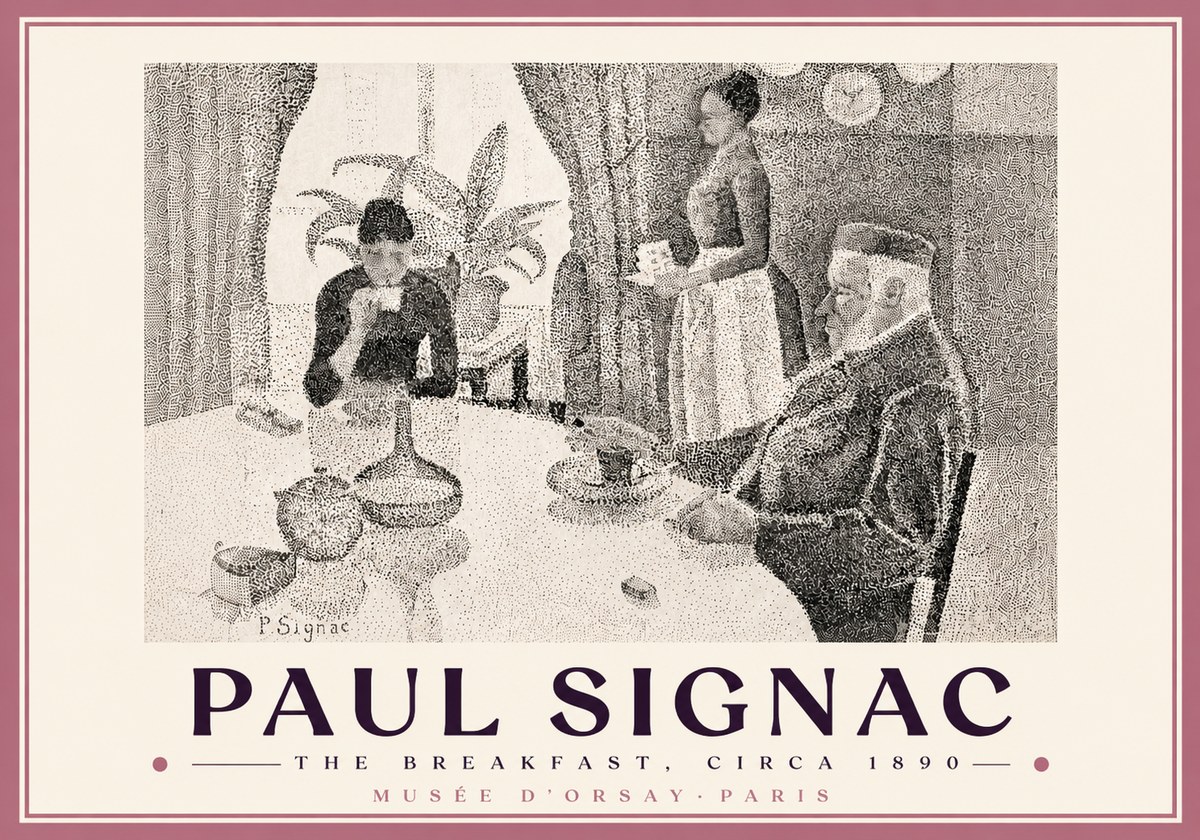 Signac The Breakfast No5 - Plakát