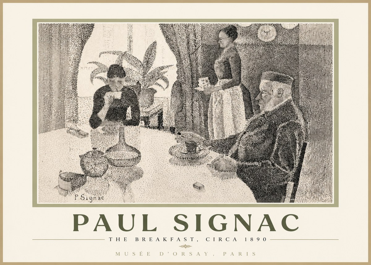 Signac The Breakfast No6 - Plakát