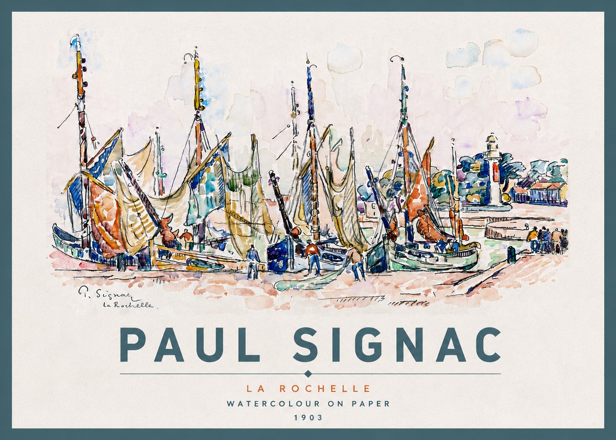 Signac La Rochelle I No4 - Plakát