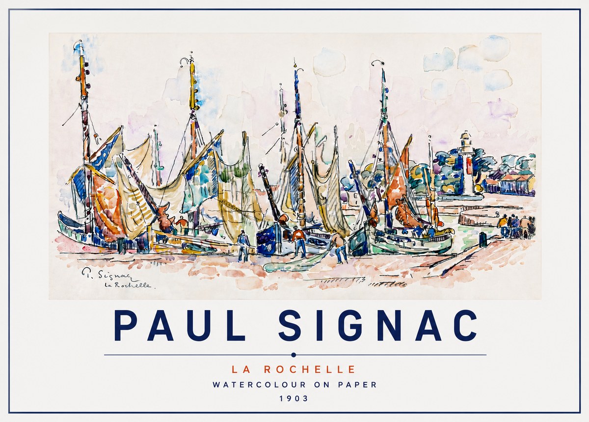 Signac La Rochelle I No5 - Plakát