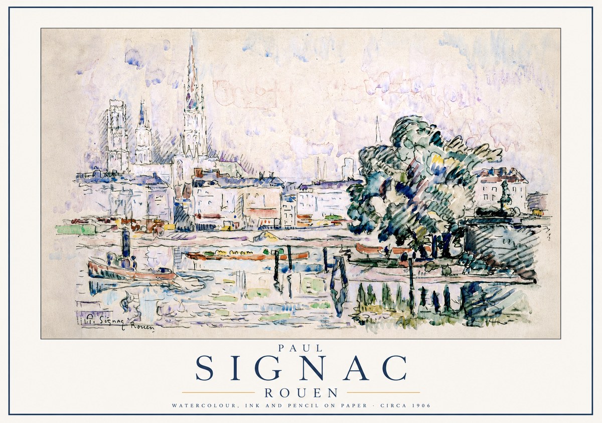 Signac Rouen No3 - Plakát