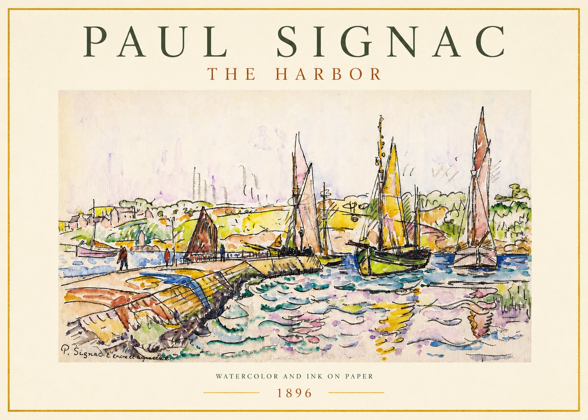 Signac The Harbor I No5 - Plakát