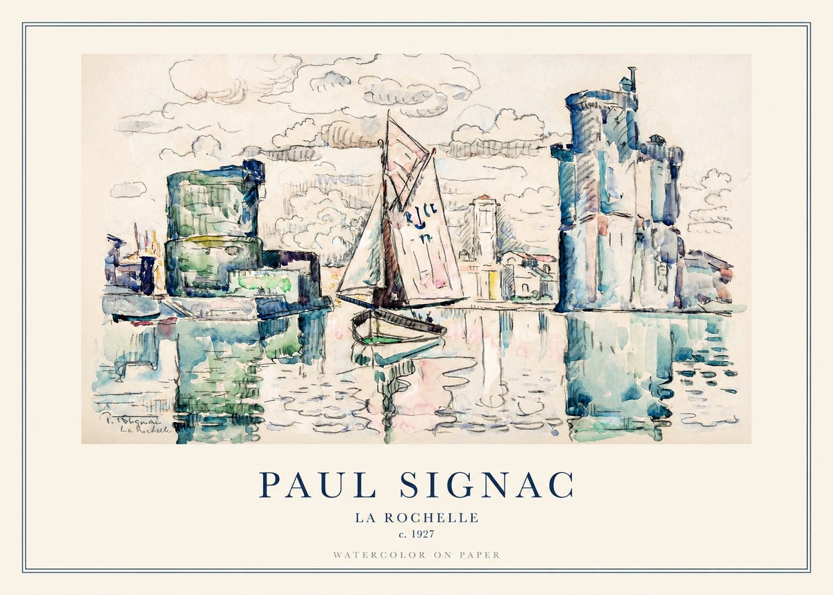 Signac La Rochelle II No1 - Plakát