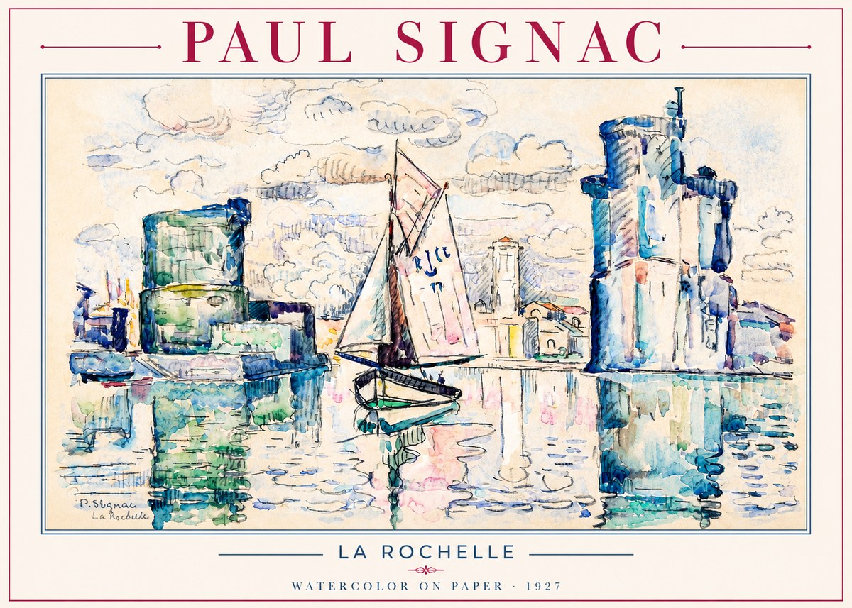 Signac La Rochelle II No3 - Plakát