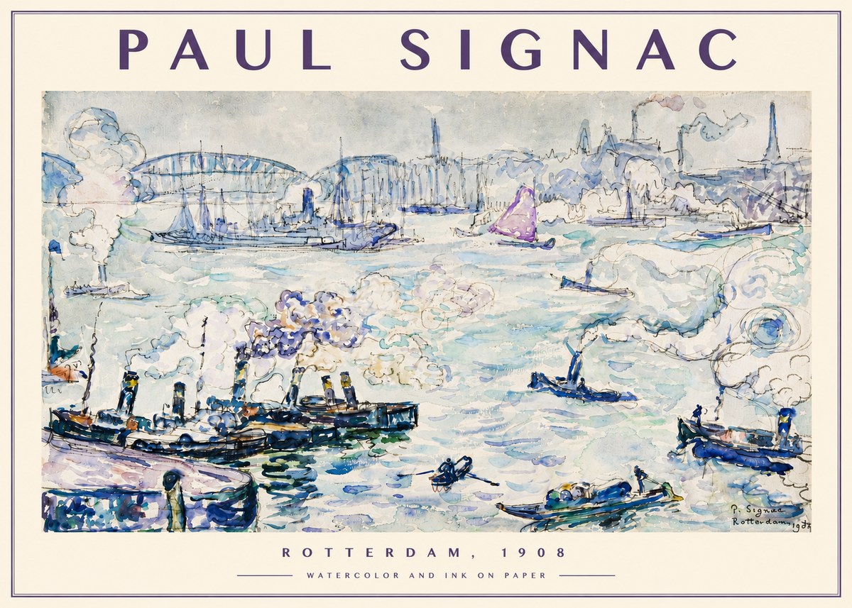 Signac Rotterdam, 1908 No4 - Plakát