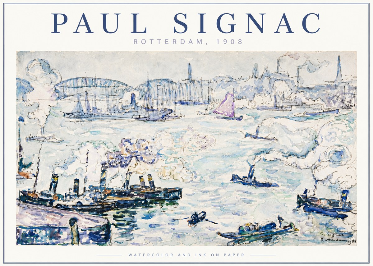 Signac Rotterdam, 1908 No5 - Plakát