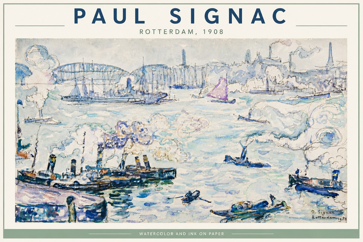 Signac Rotterdam, 1908 No6 - Plakát