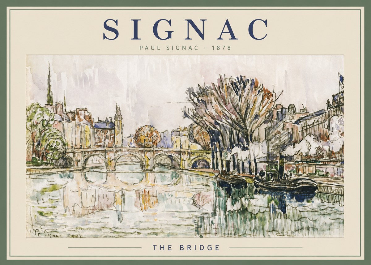 Signac The Bridge I No2 - Plakát