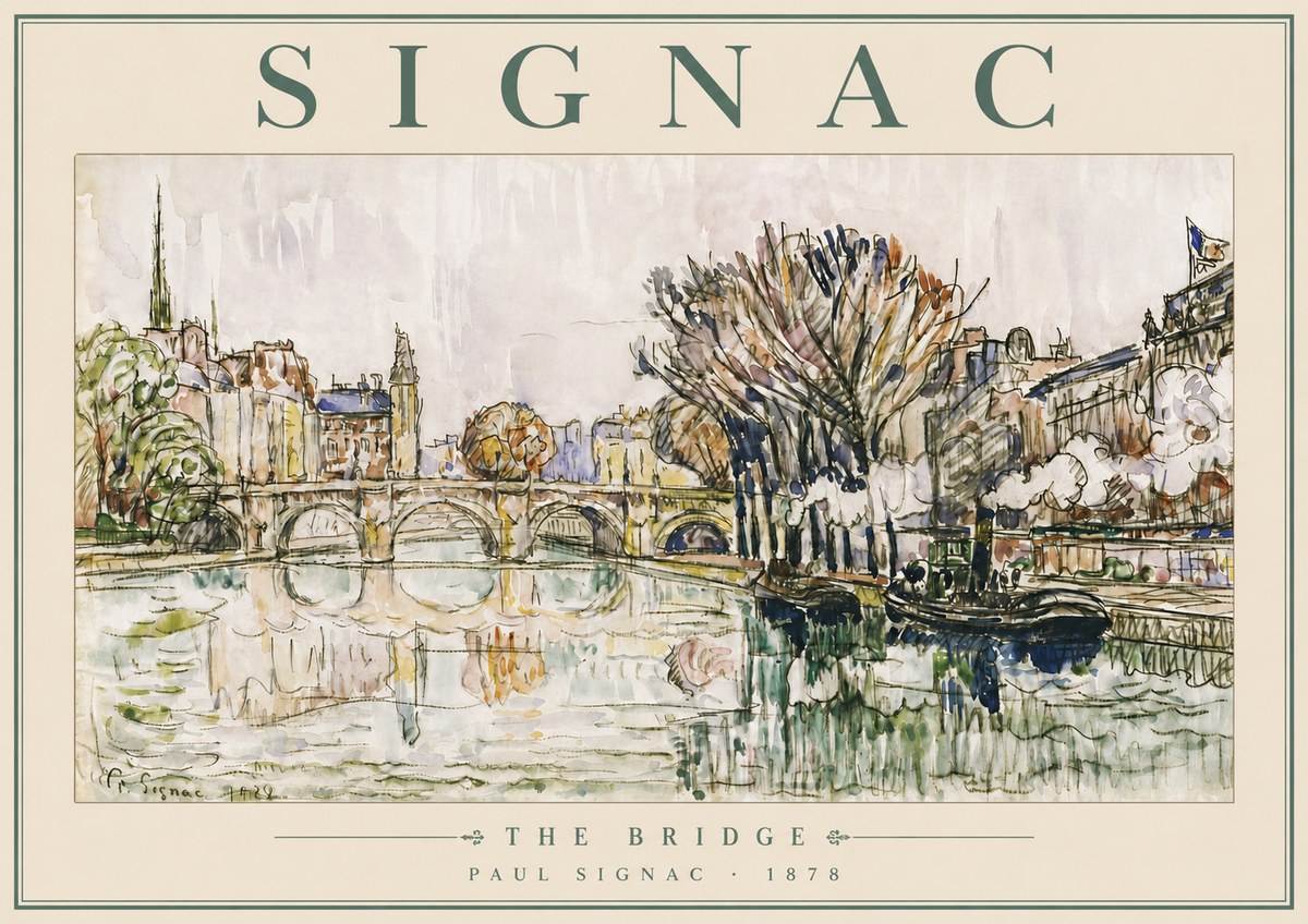 Signac The Bridge I No5 - Plakát