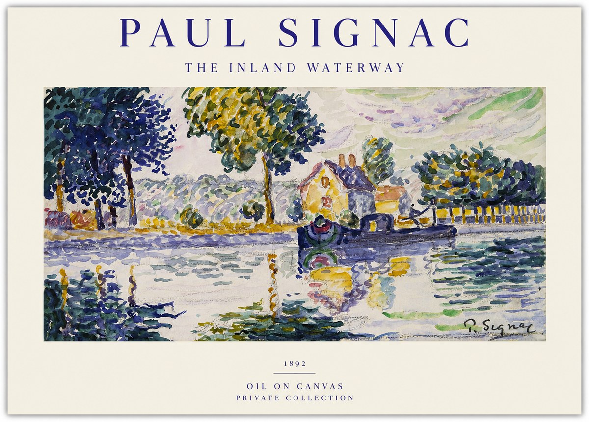 Signac The Inland Waterway No1 - Plakát