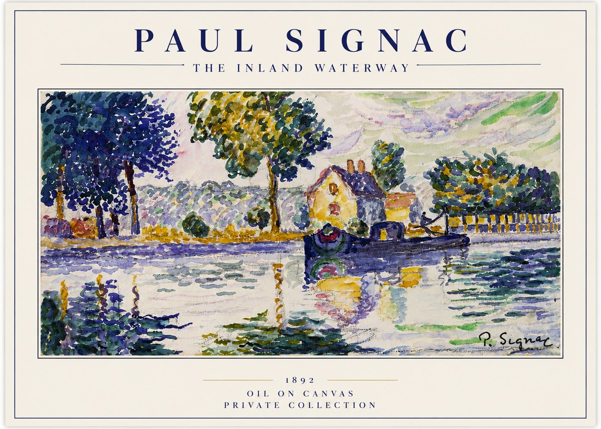 Signac The Inland Waterway No3 - Plakát