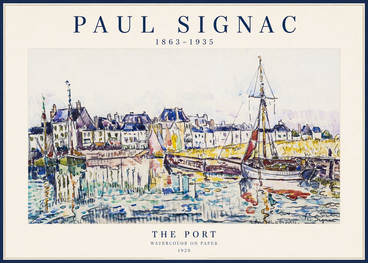Signac The Port I No2 - Plakát