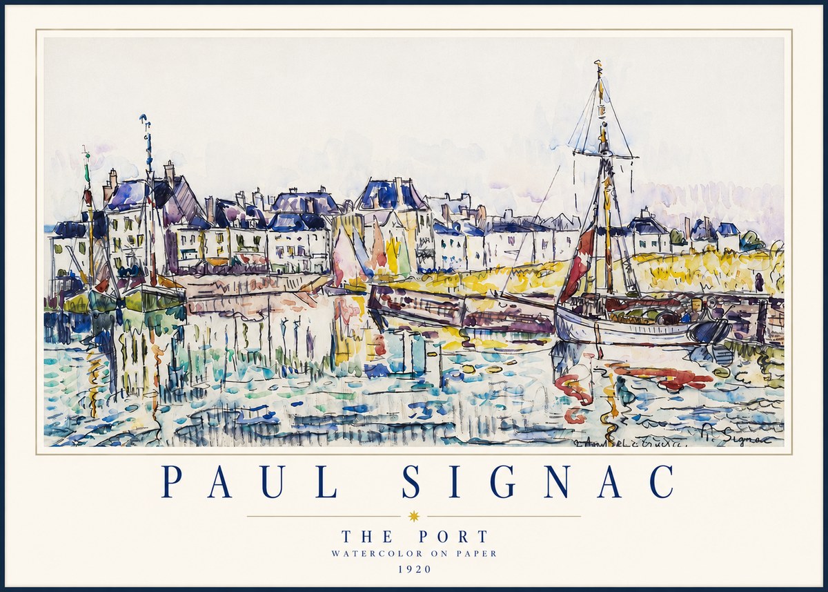 Signac The Port I No4 - Plakát