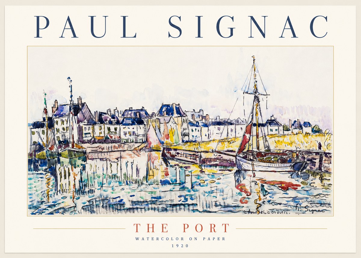 Signac The Port I No5 - Plakát