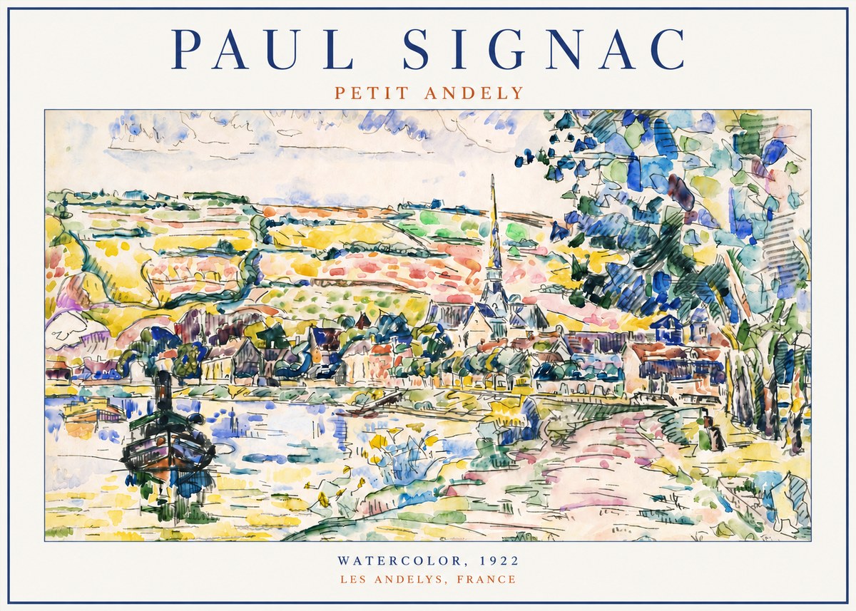 Signac Petit Andely No4 - Plakát