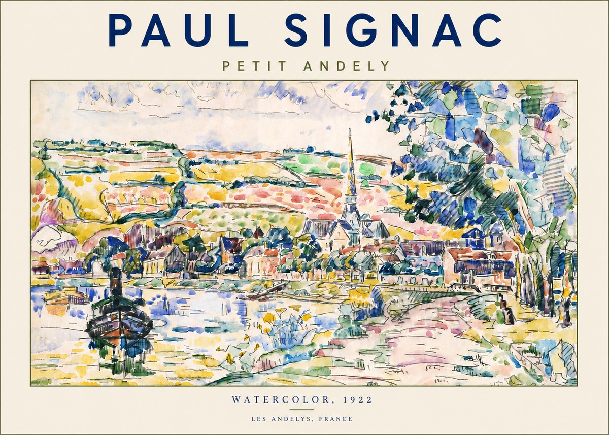 Signac Petit Andely No5 - Plakát