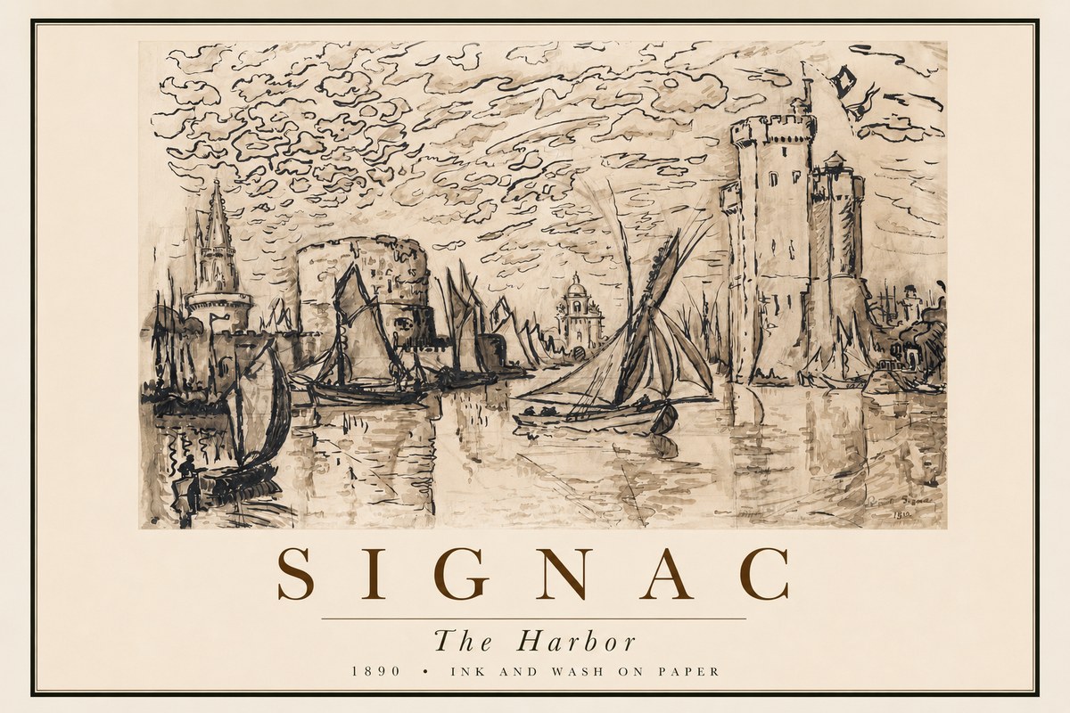 Signac The Harbor II No2 - Plakát