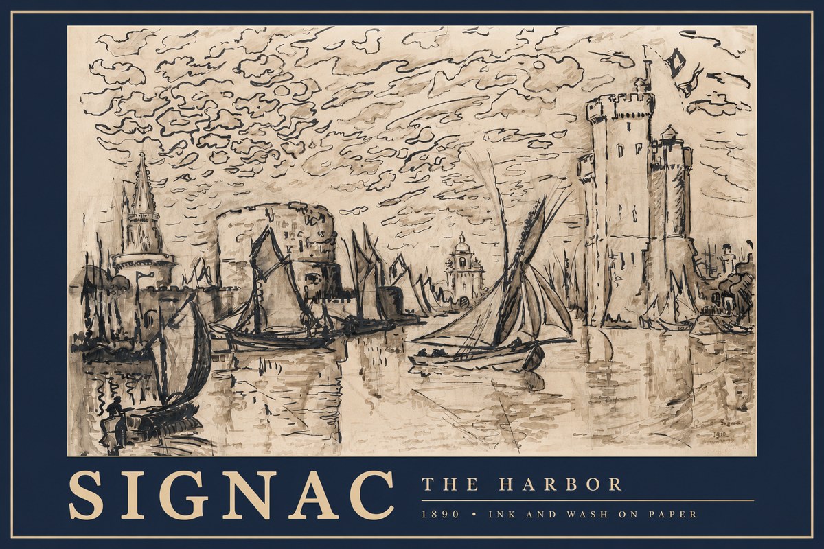 Signac The Harbor II No3 - Plakát