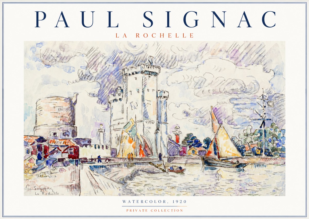 Signac La Rochelle III No3 - Plakát
