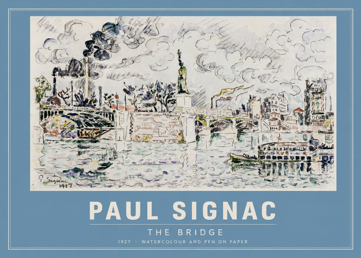 Signac The Bridge II No2 - Plakát