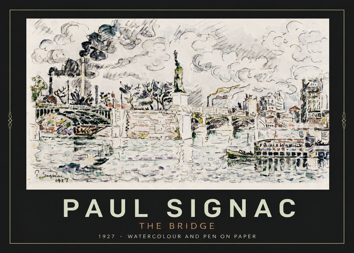 Signac The Bridge II No4 - Plakát