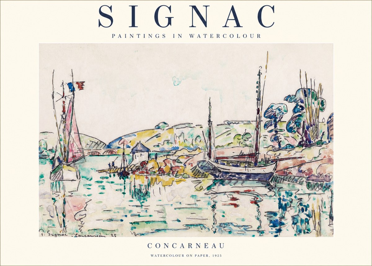 Signac Concarneau No1 - Plakát