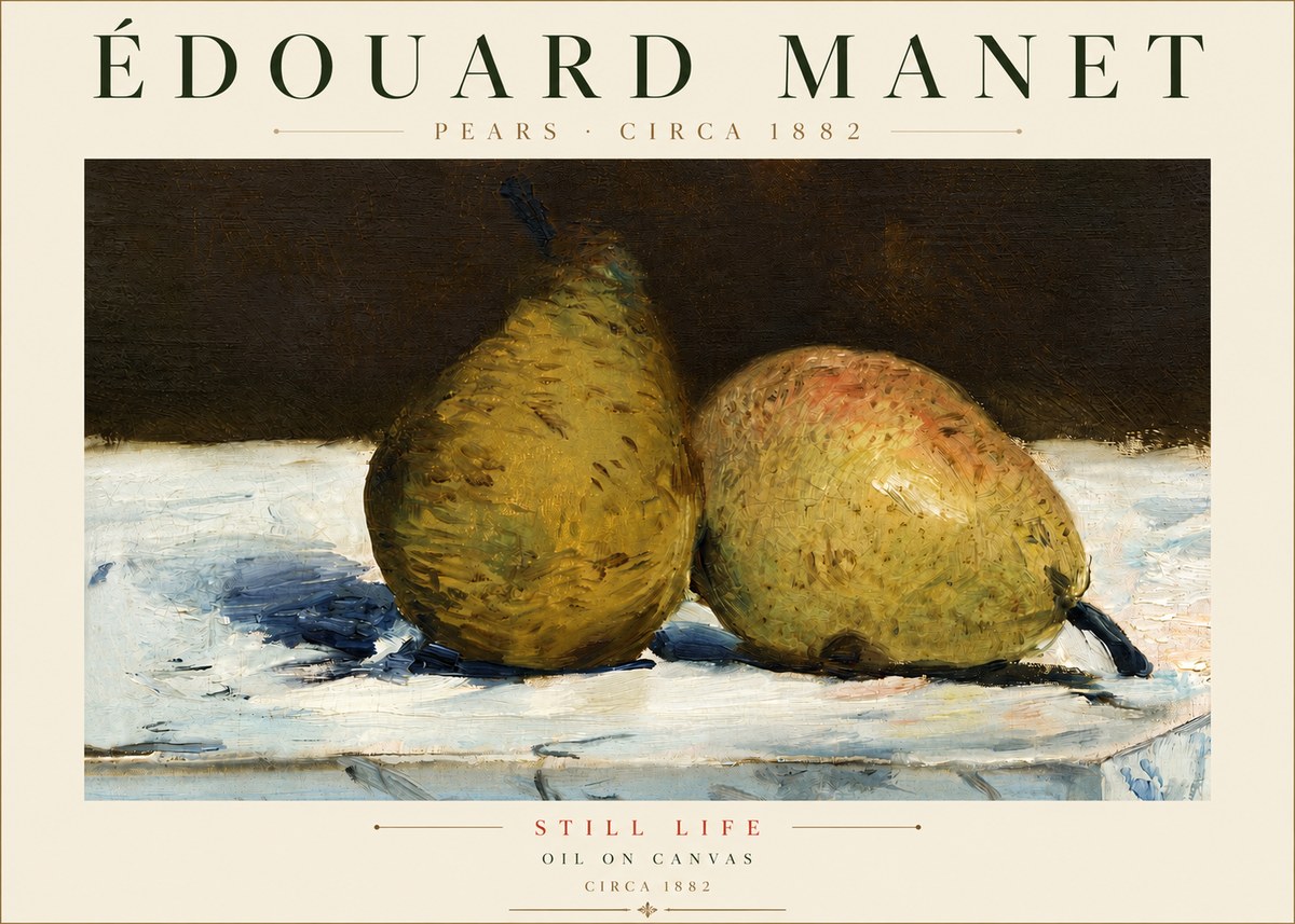 Édouard Manet Pears No4 - Plakát