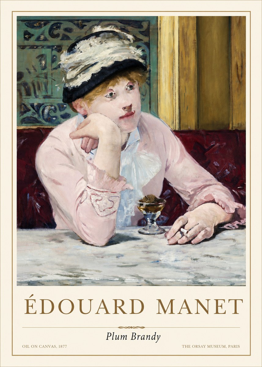 Édouard Manet Plum Brandy No1 - Plakát
