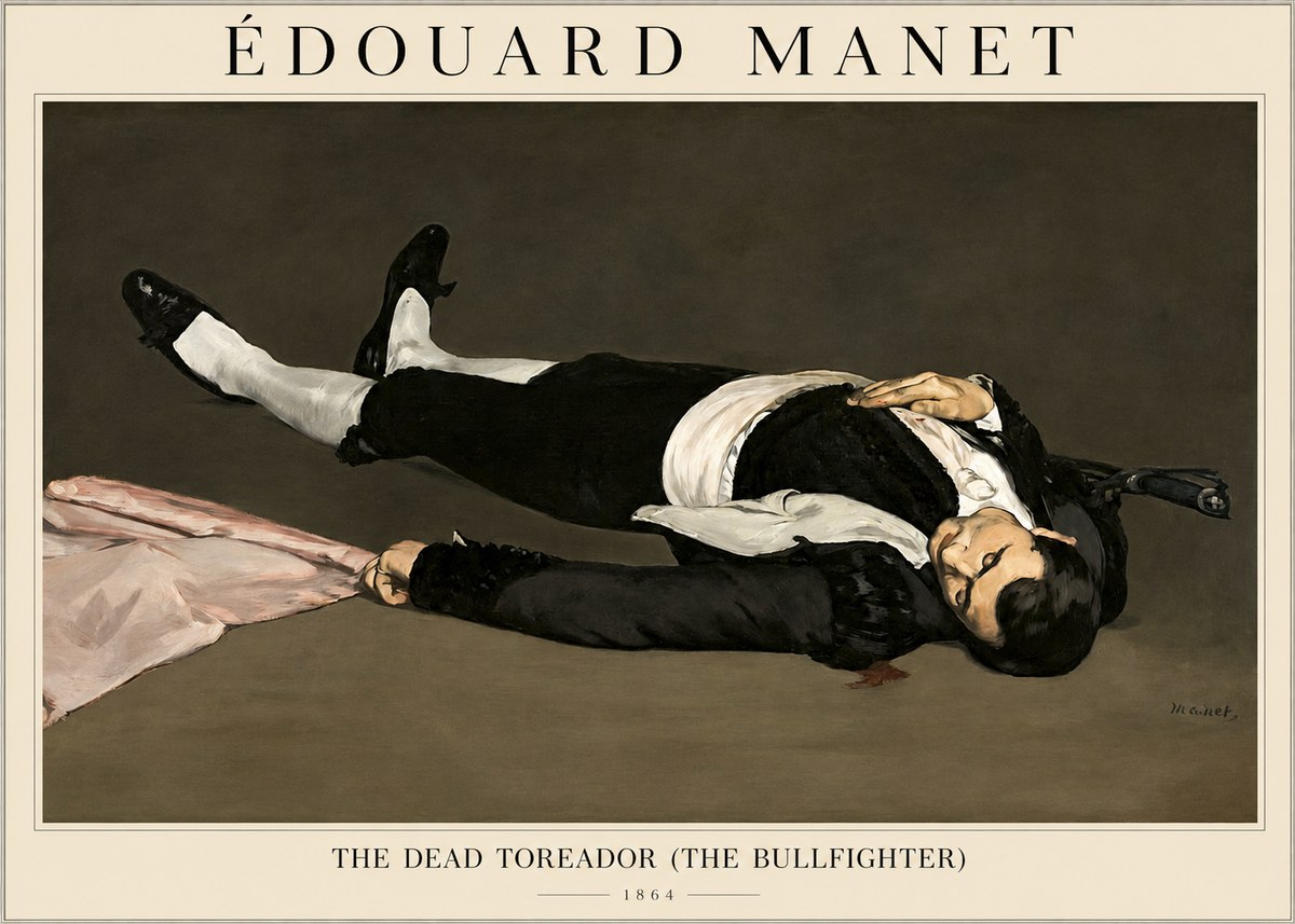 Édouard Manet The Dead Toreador (the Bullfighter) No1 - Plakát