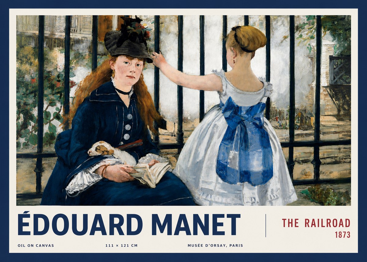 Édouard Manet The Railroad No3 - Plakát