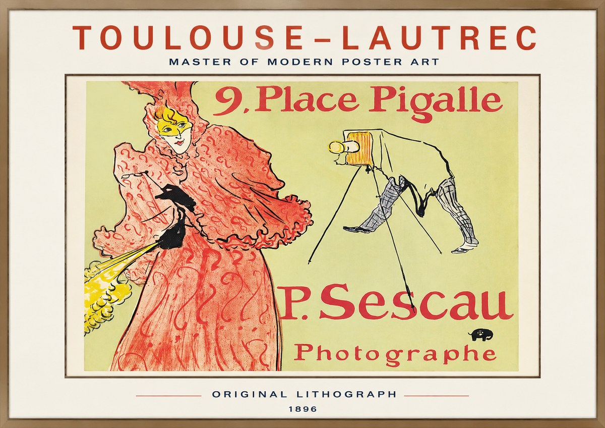 Toulouse-Lautrec 9. Place Pigalle No1 - Plakát