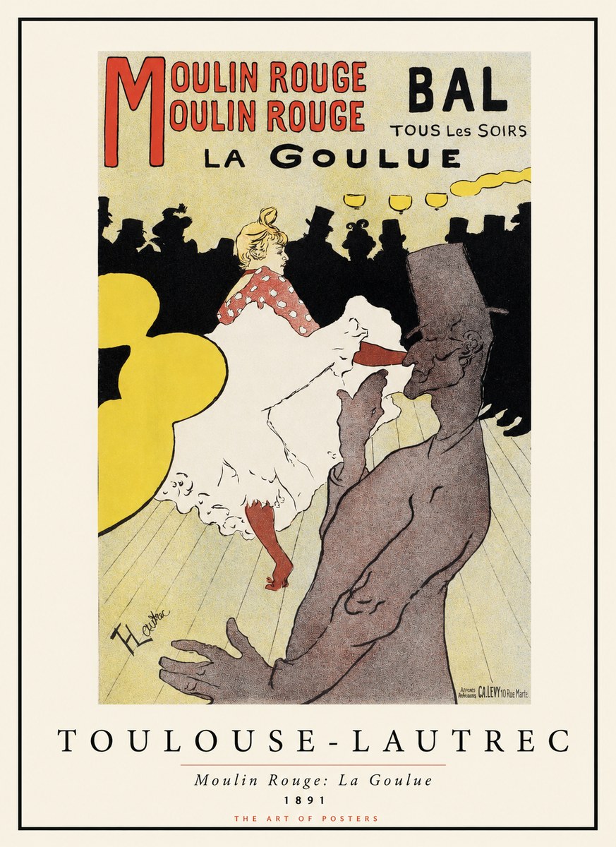 Toulouse-Lautrec Moulin Rouge: La Goulue No1 - Plakát